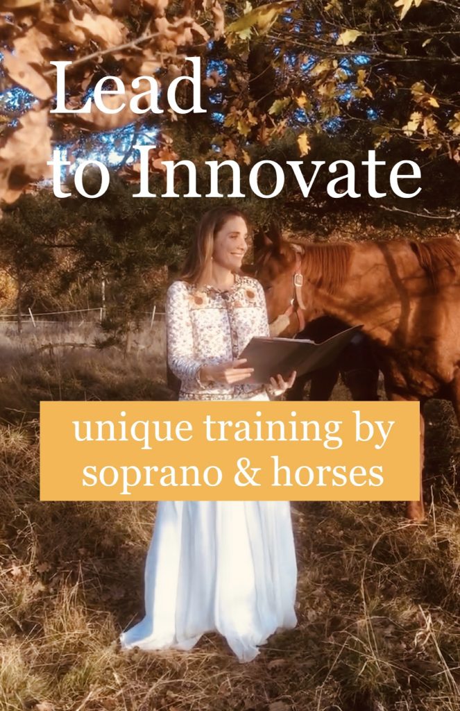 Marie-Helene Cussac Soprano with horses for equicoaching